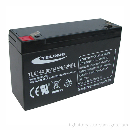 High Quality Lead Acid Storage Battery 6V14ah